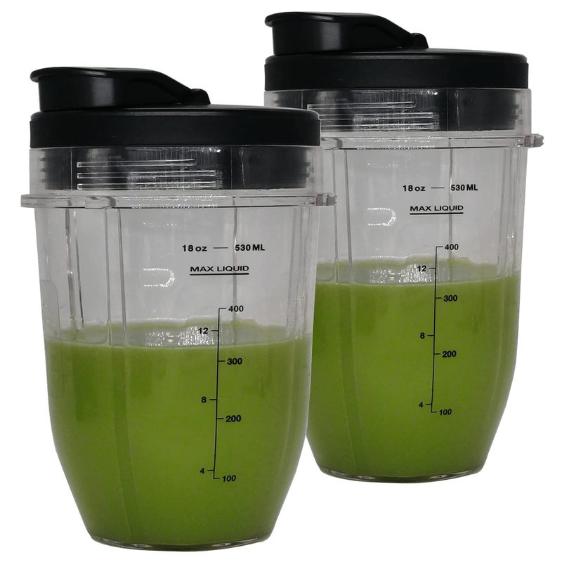 JOYSTAR Replacement 12oz cup with Spout Lid for 900w 1000w Nutri Ninja Blender Auto iQ 900w 1000w Nutri Ninja Blender Auto iQ series (2, 12oz) - Image 4